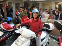#6.Sister Is Very Happy To Get A Mortorbike For Her Ministry