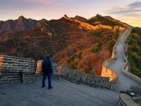 Young Hiker At Great Wall ,Beijing,China