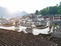 Ancient Houses And Rivers In Fenghuang Ancient City, Hunan Province