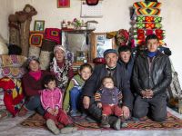 Kazak Family In Rural Mongolia